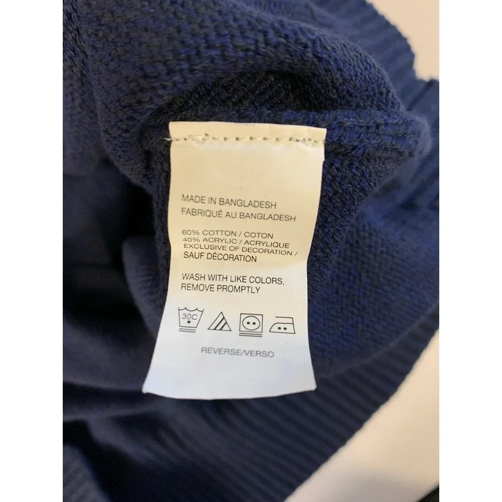 Izod Sweater Mens XL Blue Long Sleeve‎ Crew Neck - Picture 9 of 9